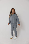 boxy sweatshirt - stonewash