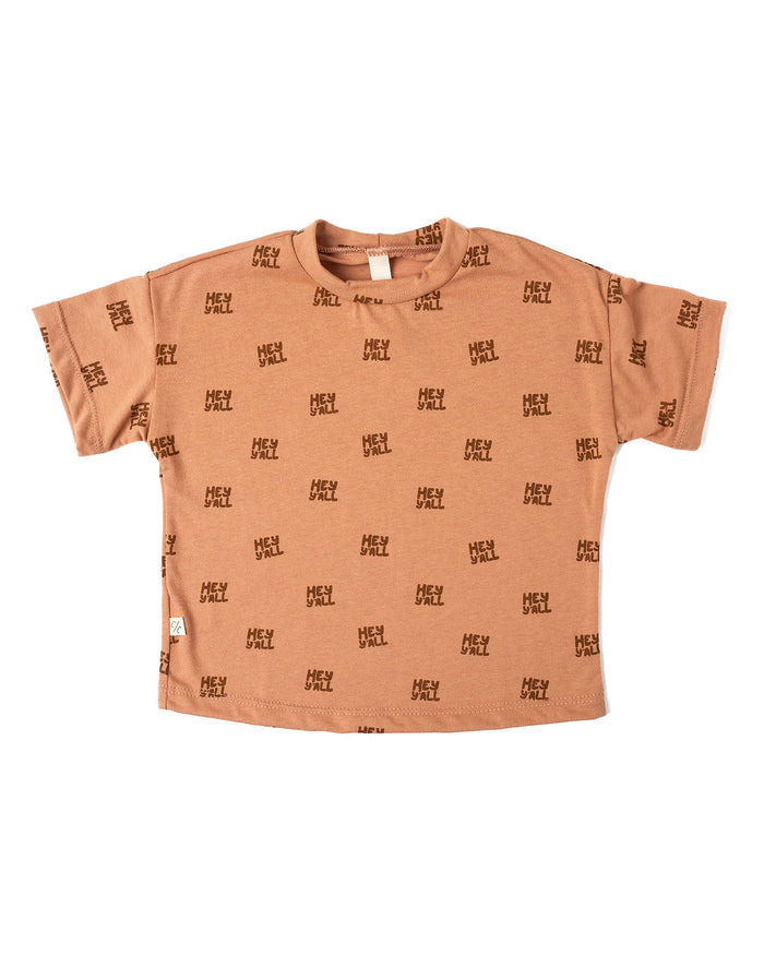 boxy tee - hey yall