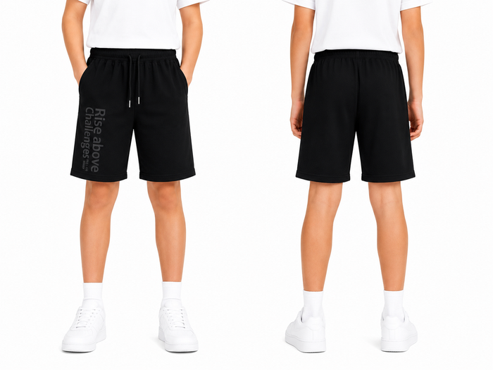 Boy Casual Sweat Shorts With Side Print