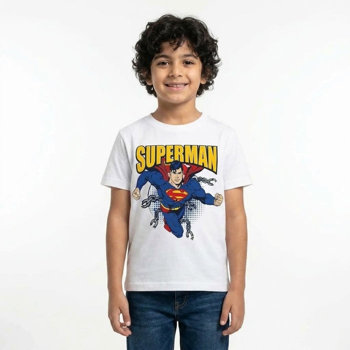 Boy Short Sleeve Superman Graphic T Shirt