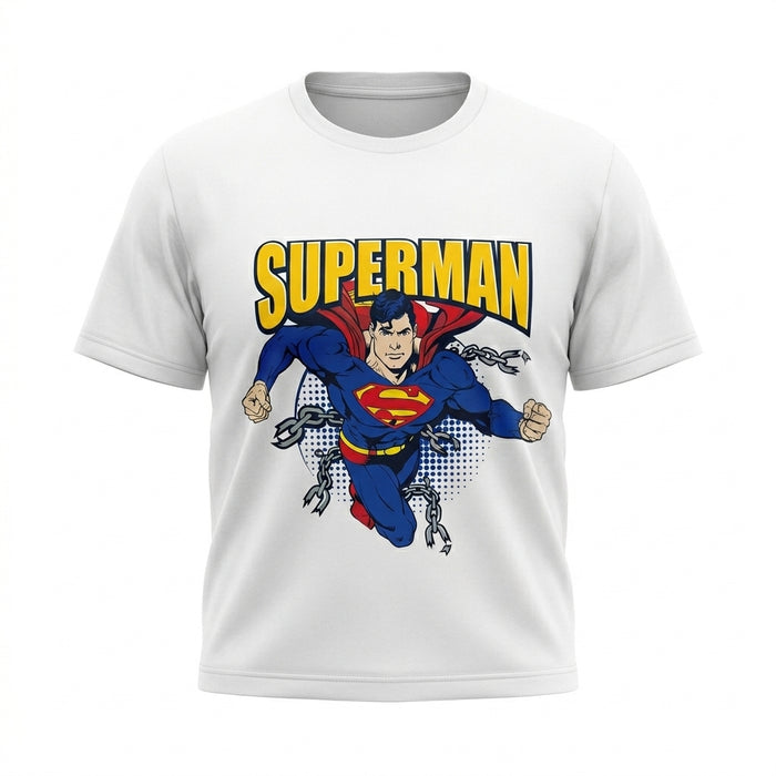 Kids Short Sleeve Superman Graphic T Shirt