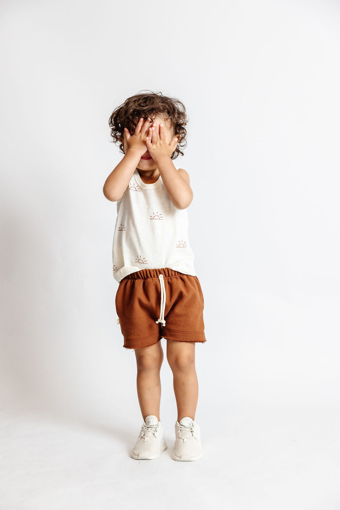 boy shorts - cognac