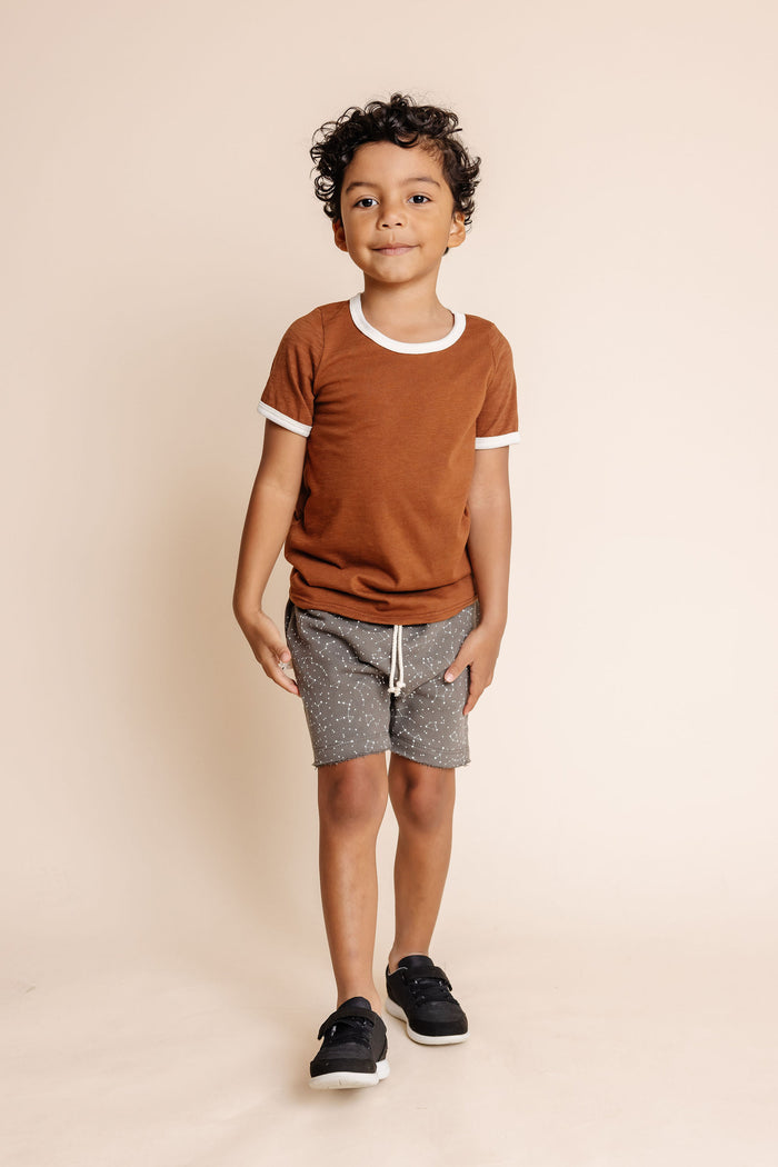 boy shorts - constellations on faded black