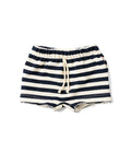boy shorts - navy and cream stripe