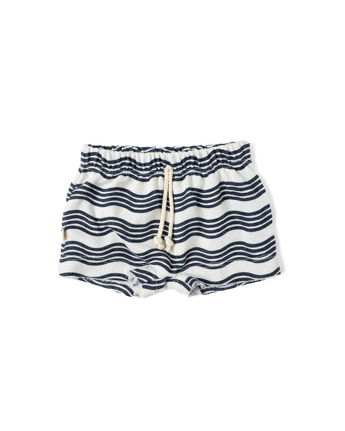 boy shorts - wavy lines