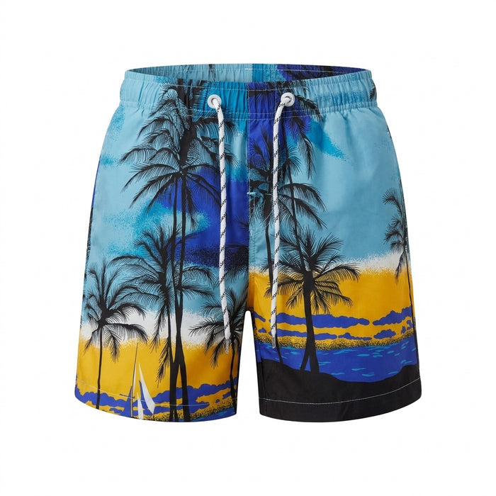 Men Su Et Palm Tree Print Swim Shorts