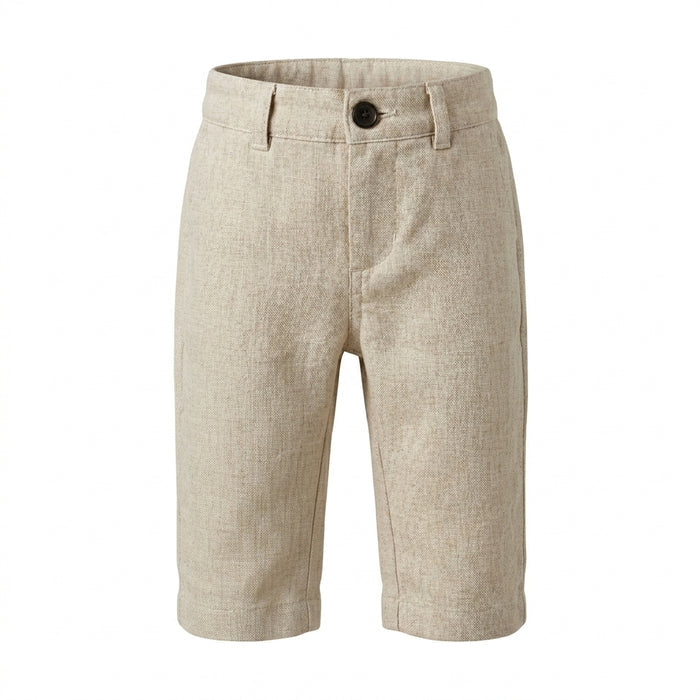 Boys 4 Piece Formal Outfit Set With Striped Bodysuit And Trousers