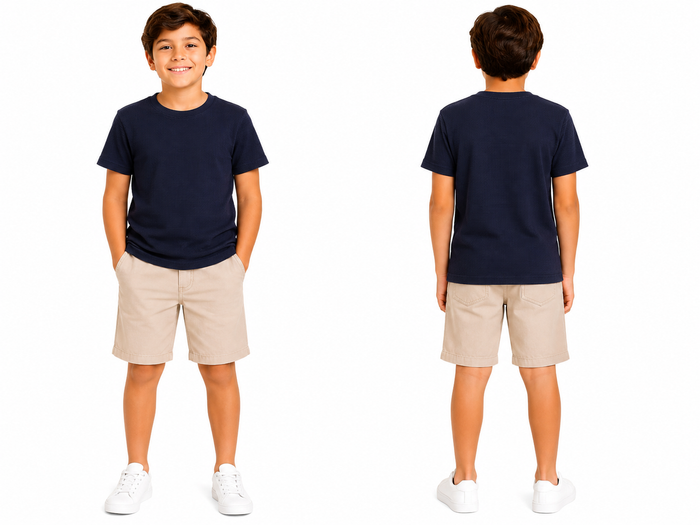 Boys Basic Short Sleeve T Shirt