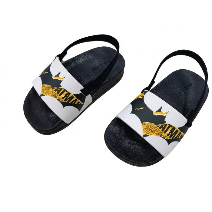 Boys Batman Printed Backstrap Slide Sandals