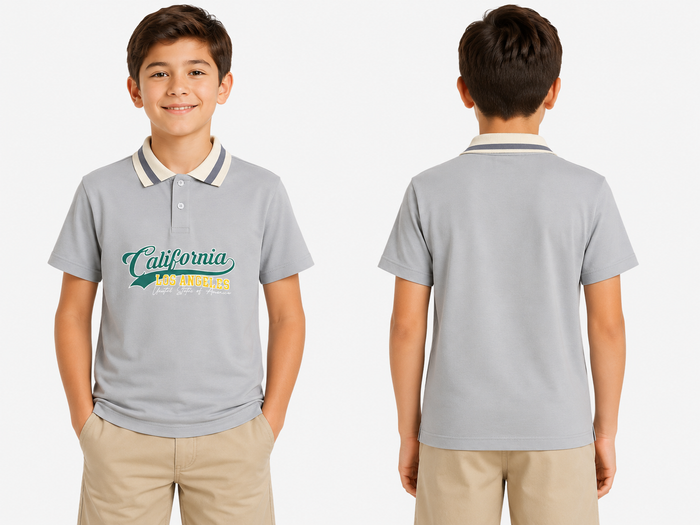 Boys California Printed Polo T Shirt