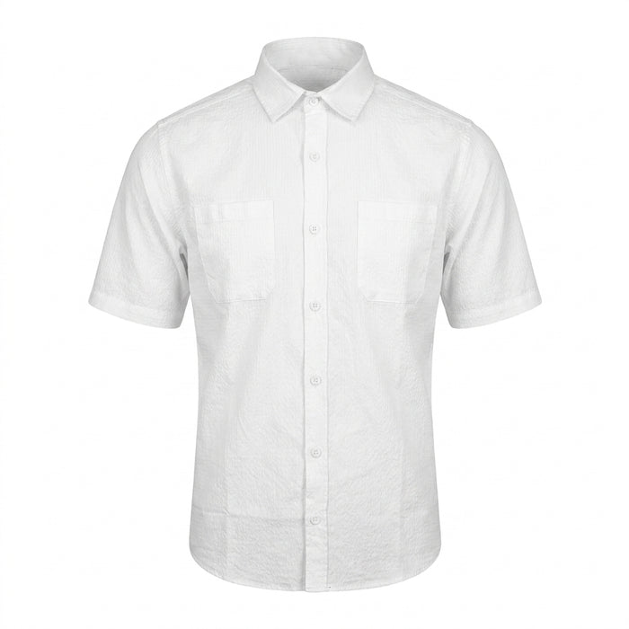 Boys Classic Short Sleeve Button Up Shirt