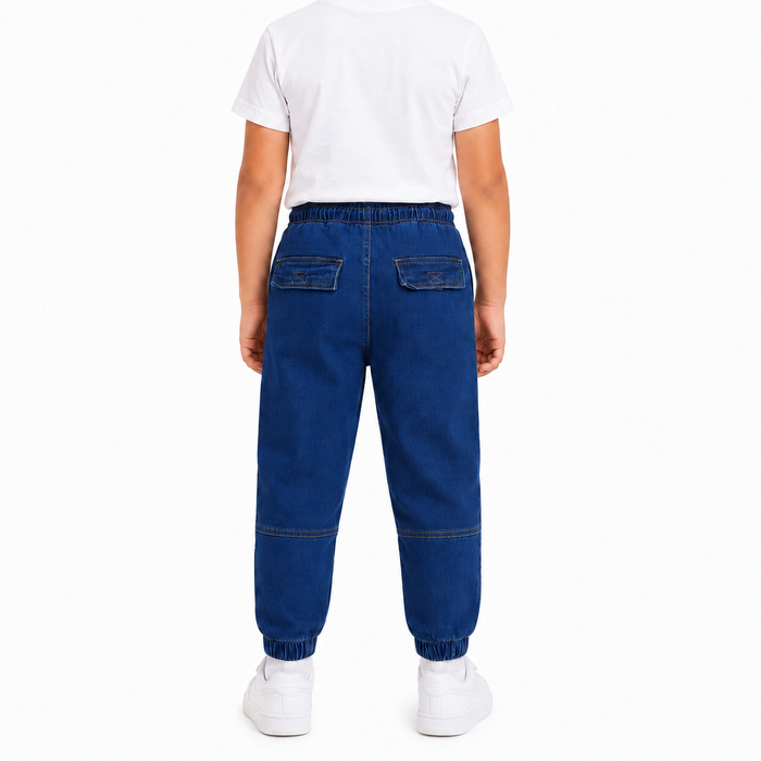 Boys Denim Jogger Pants Medium