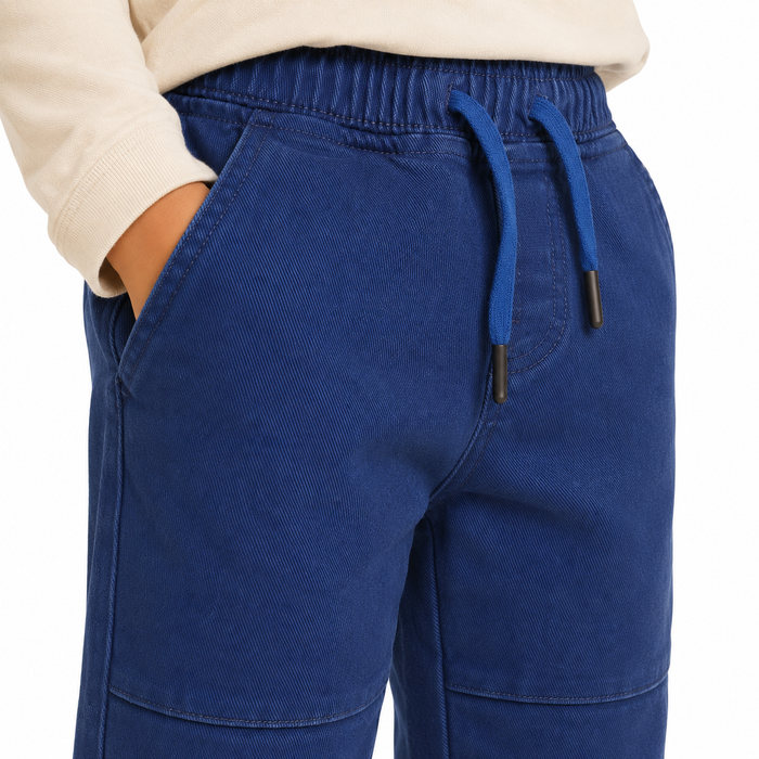Boys jogger pants with elastic waist and adjustable drawstring