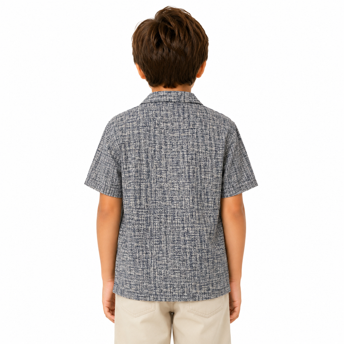 Boys Short Sleeve Printed Shirt