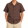 Boys Short Sleeve Striped Shirt