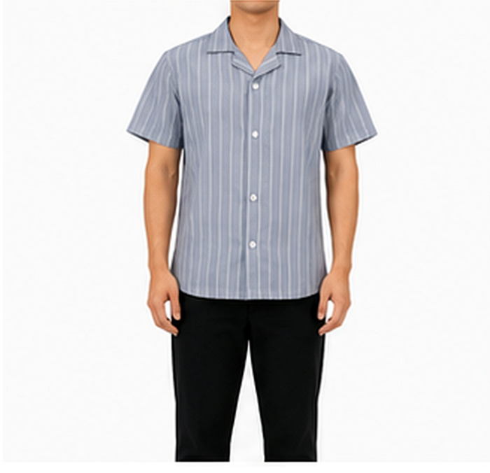 Boys Short Sleeve Striped Shirt