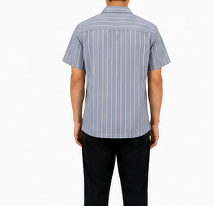Boys Short Sleeve Striped Shirt