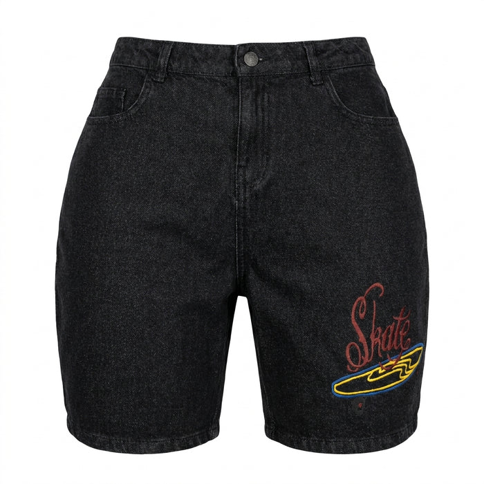 Boys Skate Graphic Denim Shorts