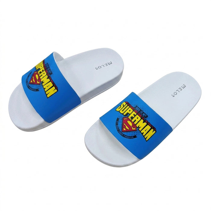Boys Slippers With Superman Print