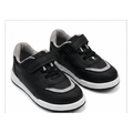 Boys sports sneakers with hook-and-loop strap and laces