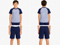 Boys Star Print Rash Guard And Swim Shorts Set