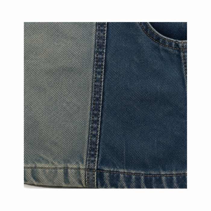 Boys Straight Fit Two Tone Denim Jeans