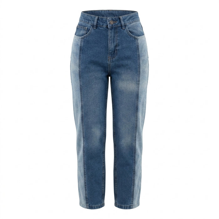 Boys Straight Fit Two Tone Denim Jeans