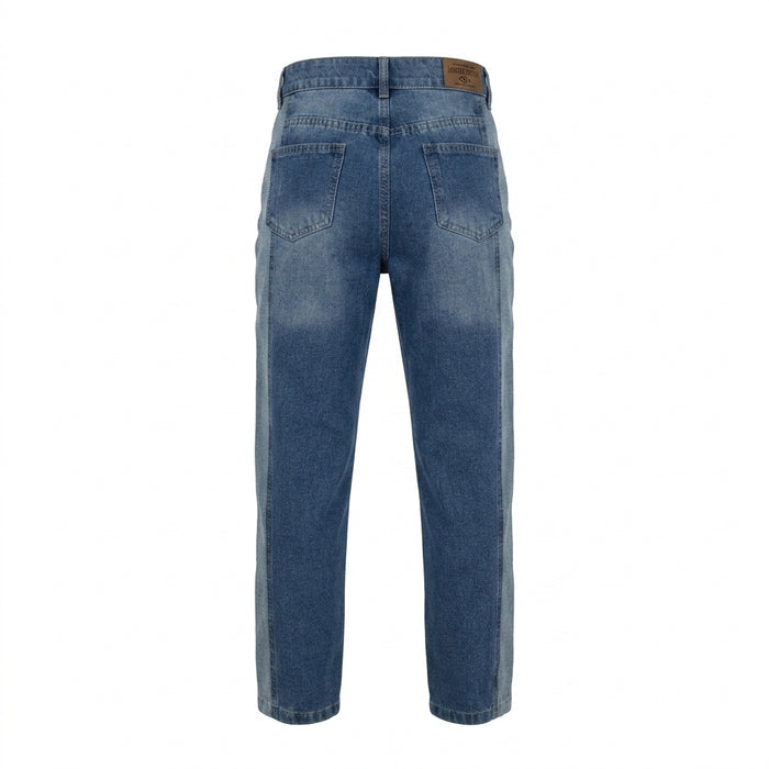 Boys Straight Fit Two Tone Denim Jeans
