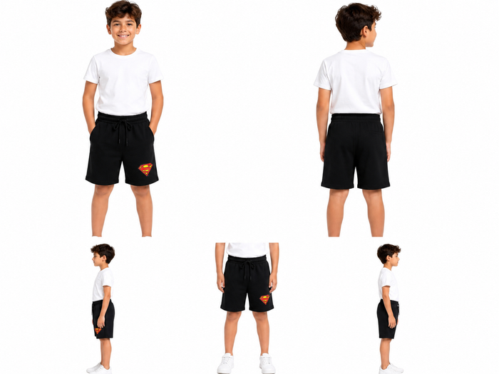 Boys Superman Graphic Sweat Shorts