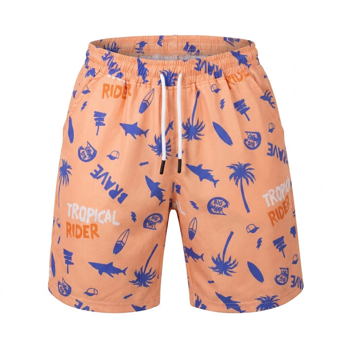 Boys Tropical Rider Printed Pajama Set