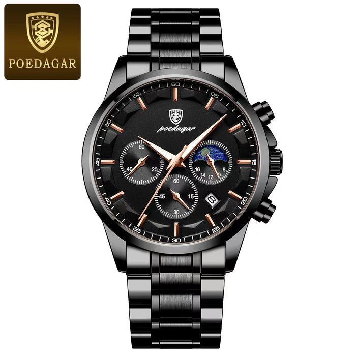 P928 black shell black surface steel belt model