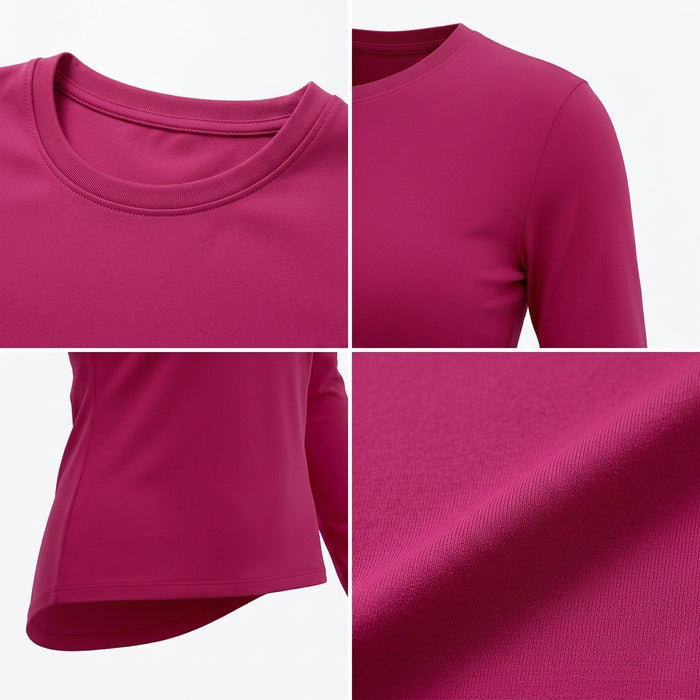 Bright Long Sleeve Basic Top