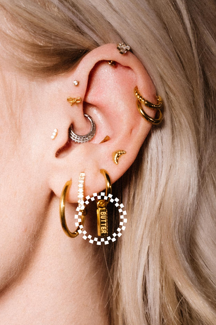 Butter Hoop Charm