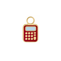 Calculator Enamel Hoop Charm