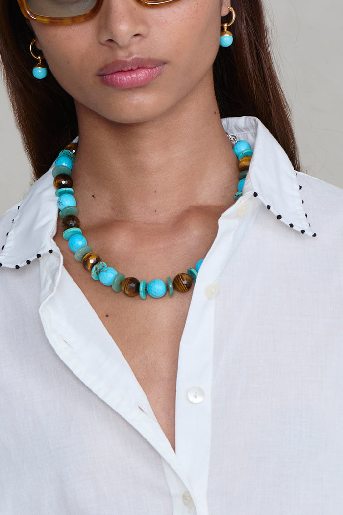 Calla Necklace Turquoise