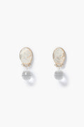 Cameo Drop Earrings Crystal