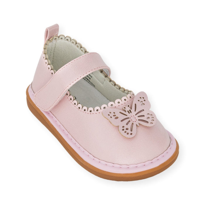 Camille Pink Shimmer Shoe - Wee Squeak