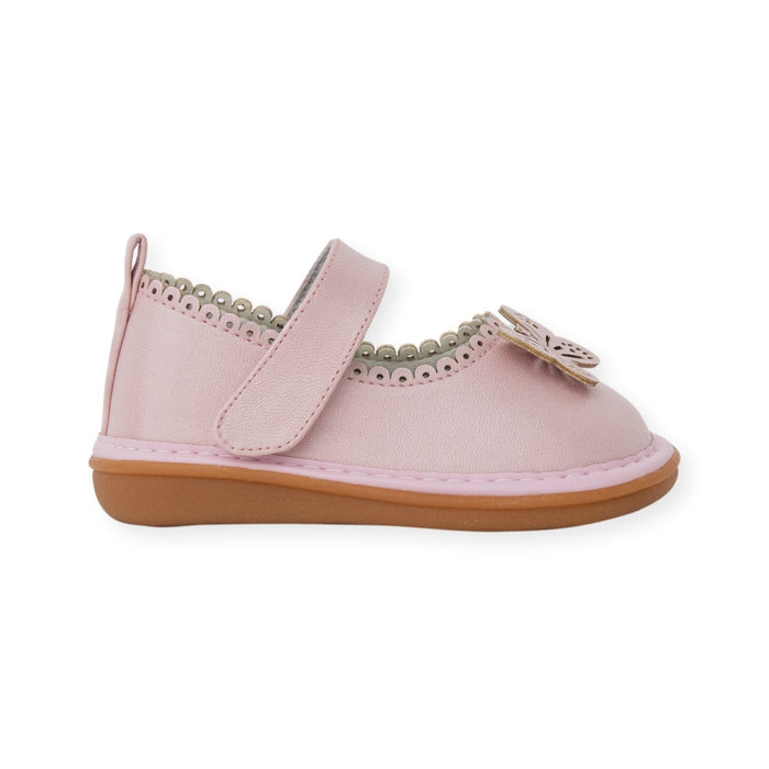 Camille Pink Shimmer Shoe - Wee Squeak