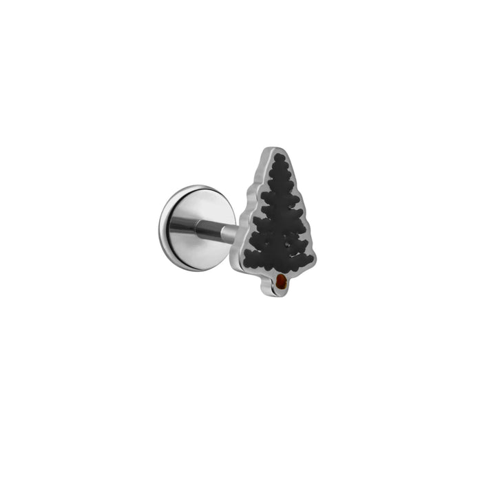 Camp Pine Enamel Flat Back Stud