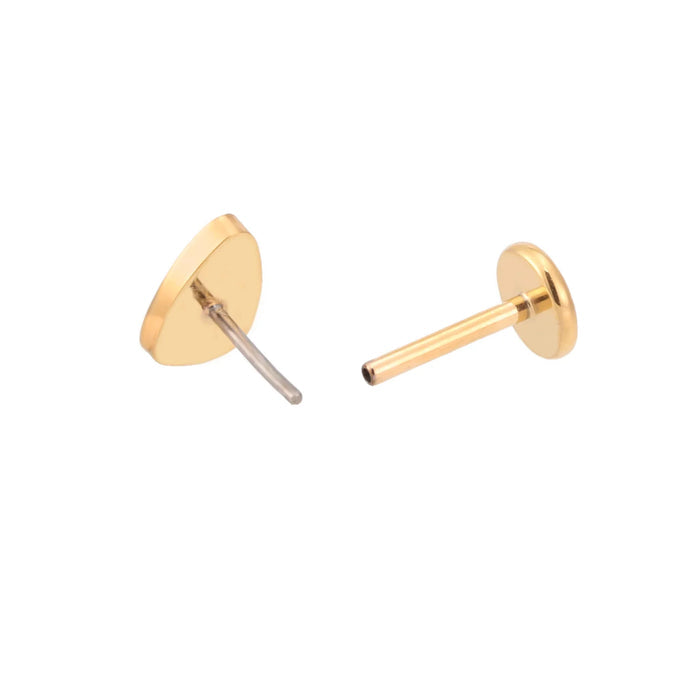 Candy Corn Enamel Flat Back Stud
