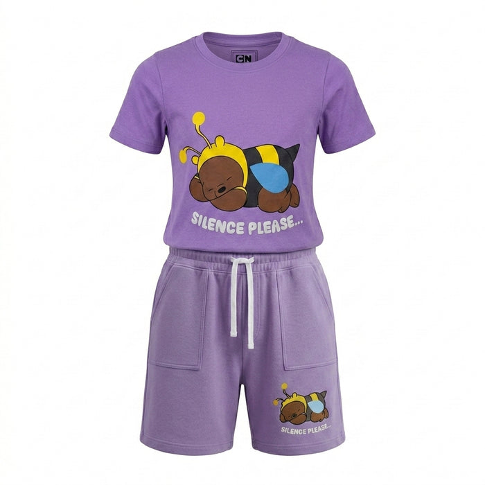 Cartoon Network Kids Silence Please T Shirt And Shorts Set