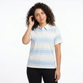 Casual And Striped Short Sleeve Polo Top