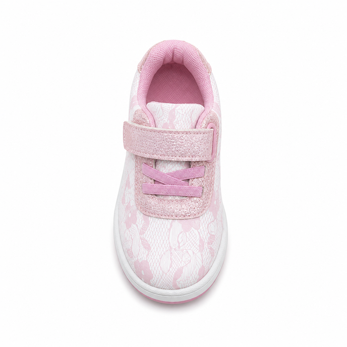 Casual patterned sneakers with glitter details