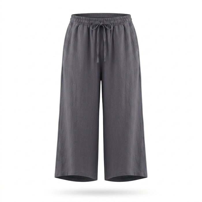 Casual Wear Women Charcoal Wide Leg Pants