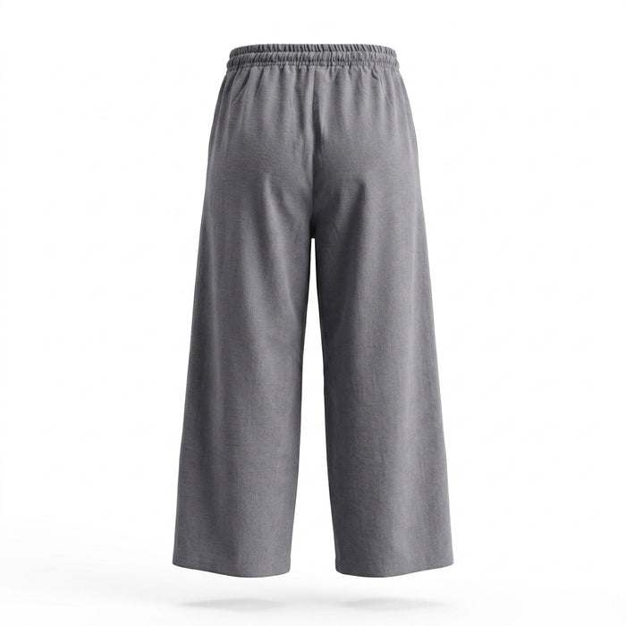Casual Wear Women Charcoal Wide Leg Pants