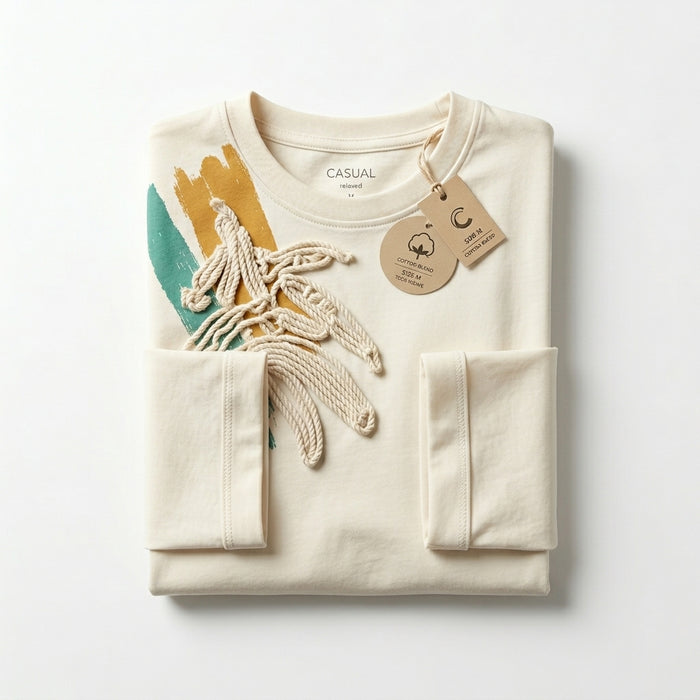 Casual Women Floral Applique Short Sleeve T Shirt