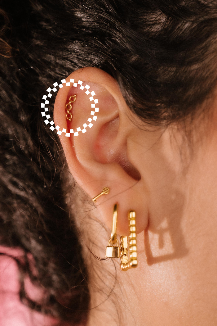 Chain Reaction Flat Back Stud