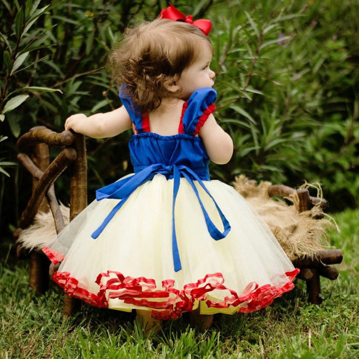Christmas Dress Girls Princess Tutu Skirt Children Holiday Dress