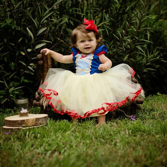 Christmas Dress Girls Princess Tutu Skirt Children Holiday Dress