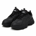 Chunky Lace Up Sneakers With Sculpted Sole